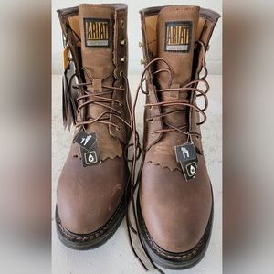 Ariat Mens Workhog 8" H2O Waterproof Leather Work Boot size 11